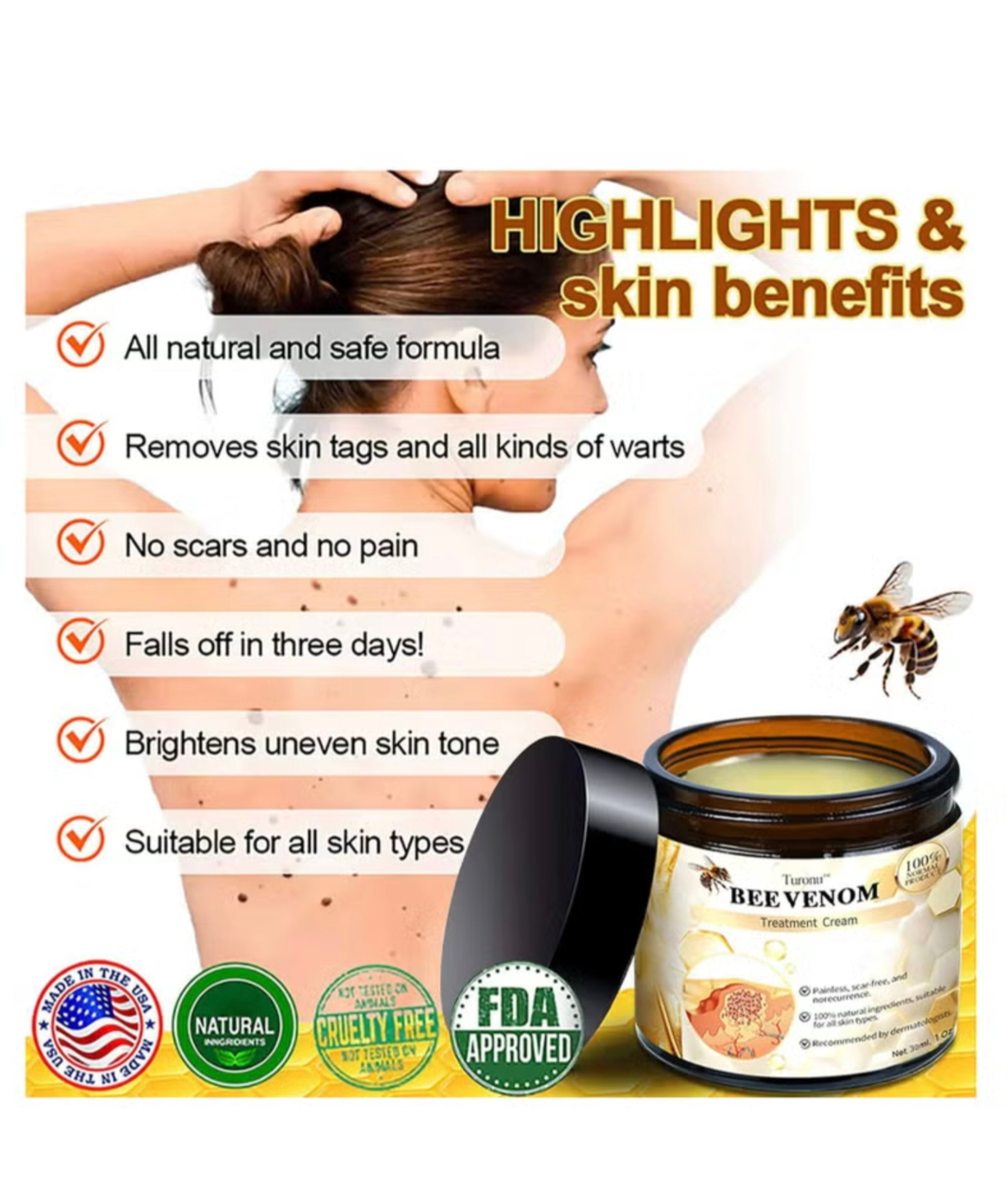 Bee Venom Repair Cream – Professional Treatment for Face & Body
