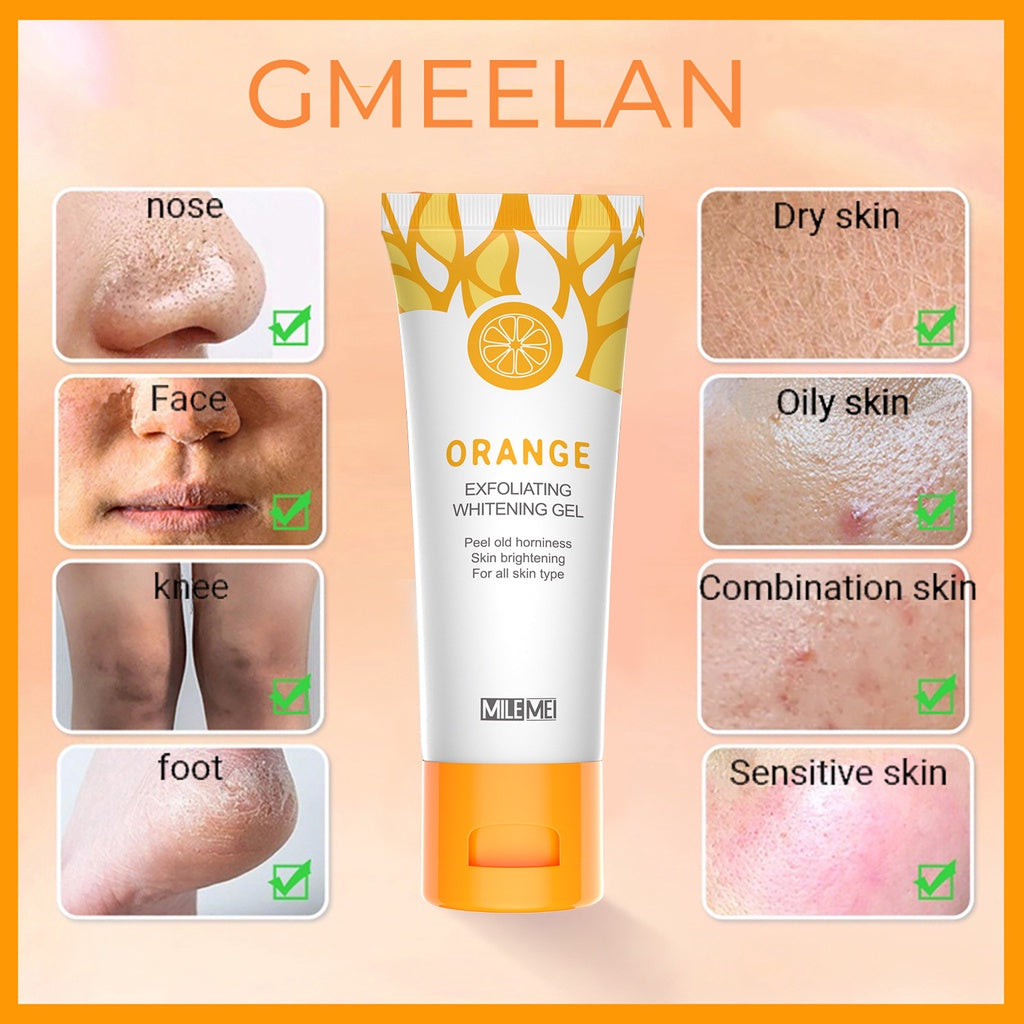 Orange Exfoliating Gel Dead Spot Remover Brighten Peeling 50g Gentle Repair Scrub Whiten Hydrating Moisturizer Korean Skin Care